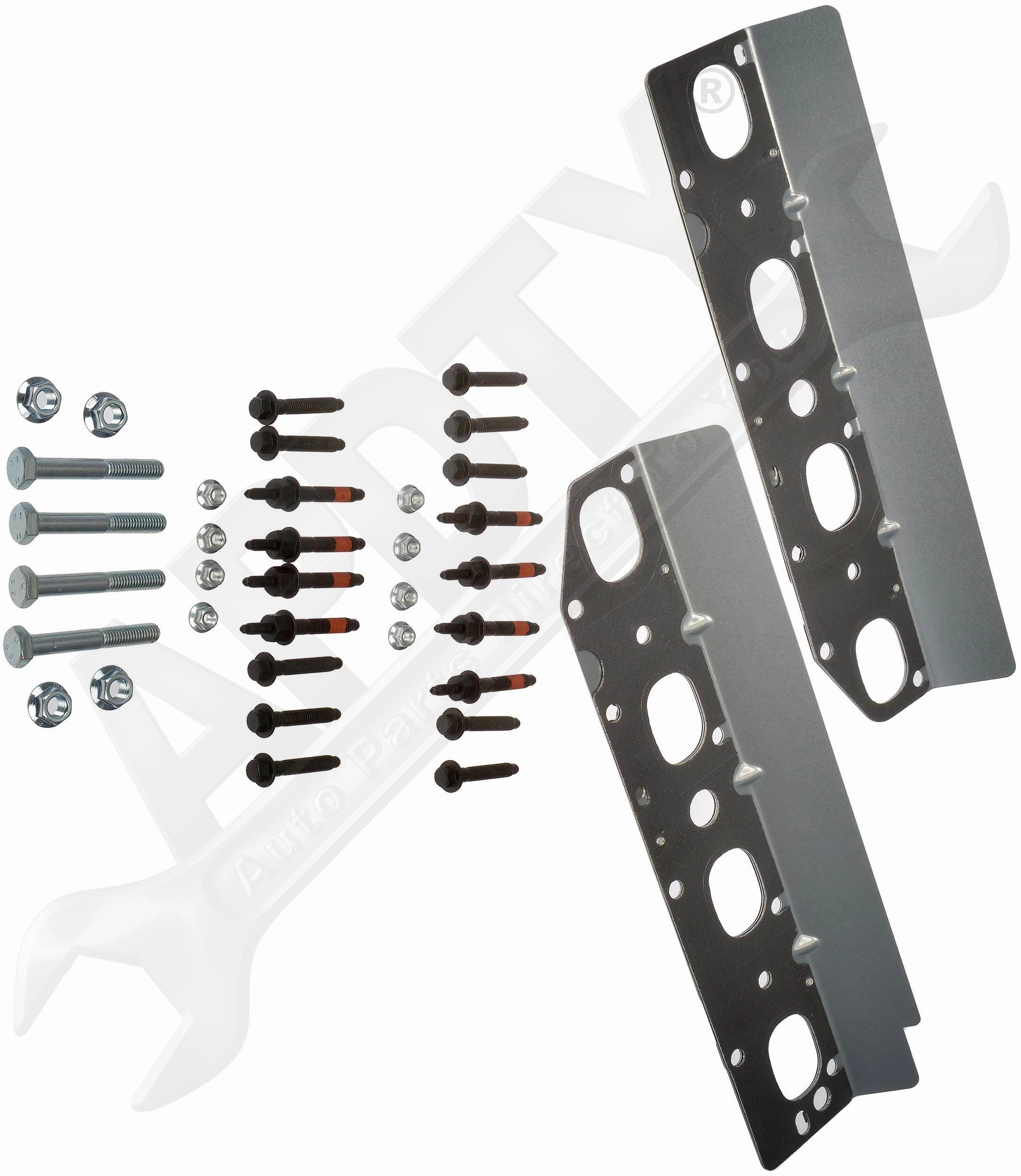 APDTY 158185 Complete Exhaust Manifold Gasket & Hardware Stud Bolt Kit HEMI 5.7L