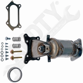 APDTY 158252 Exhaust Manifold with Integrated Catalytic Converter CARB Compliant