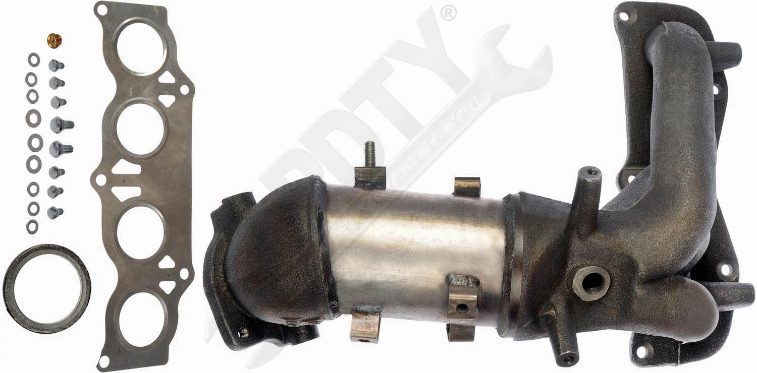 APDTY 158253 Exhaust Manifold with Integrated Catalytic Converter CARB Compliant