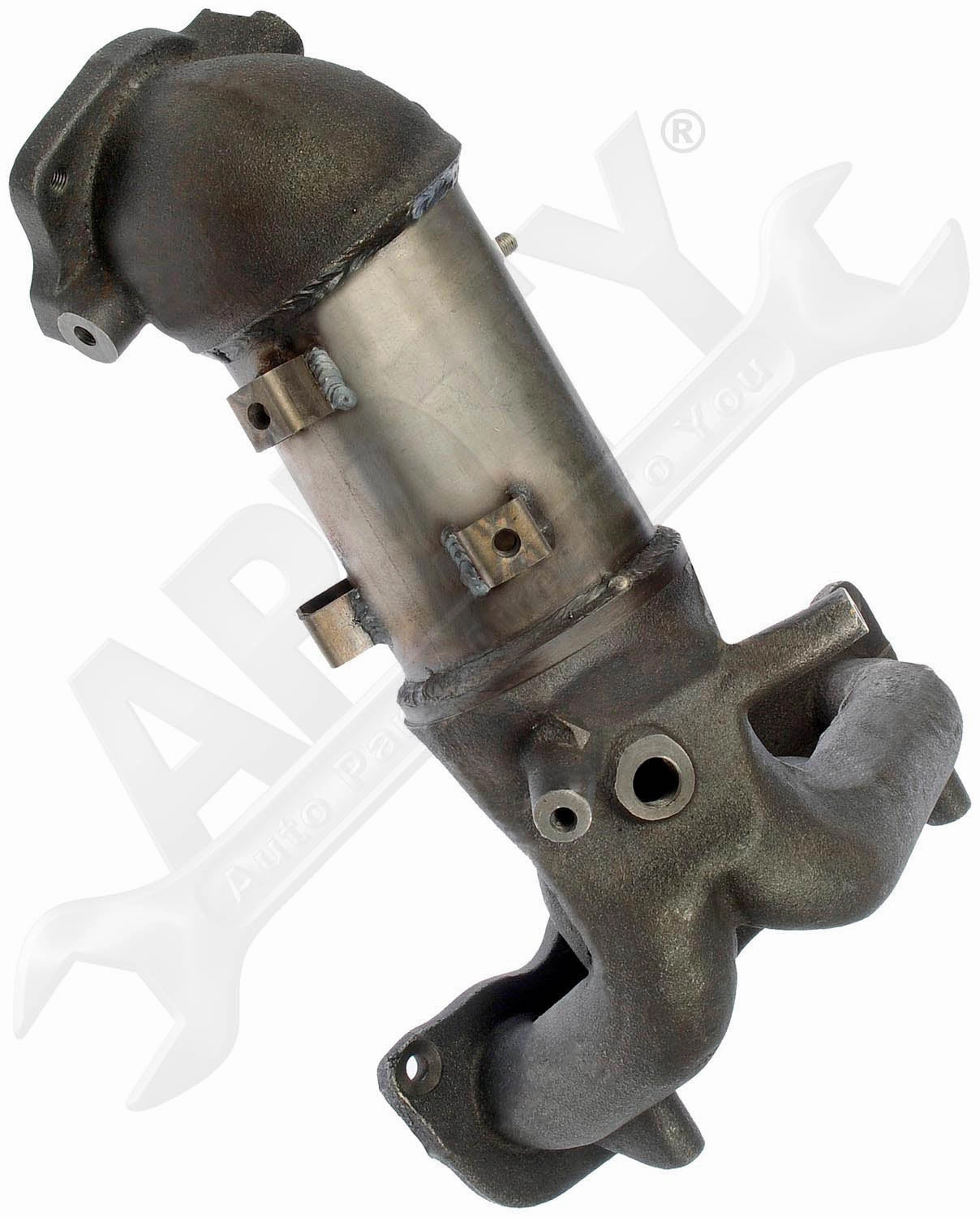 APDTY 158253 Exhaust Manifold with Integrated Catalytic Converter CARB Compliant