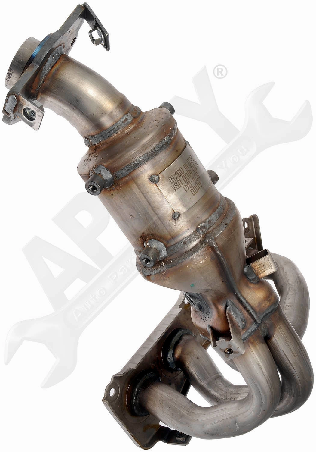 APDTY 158894 Exhaust Manifold with Integrated Catalytic Converter CARB Compliant