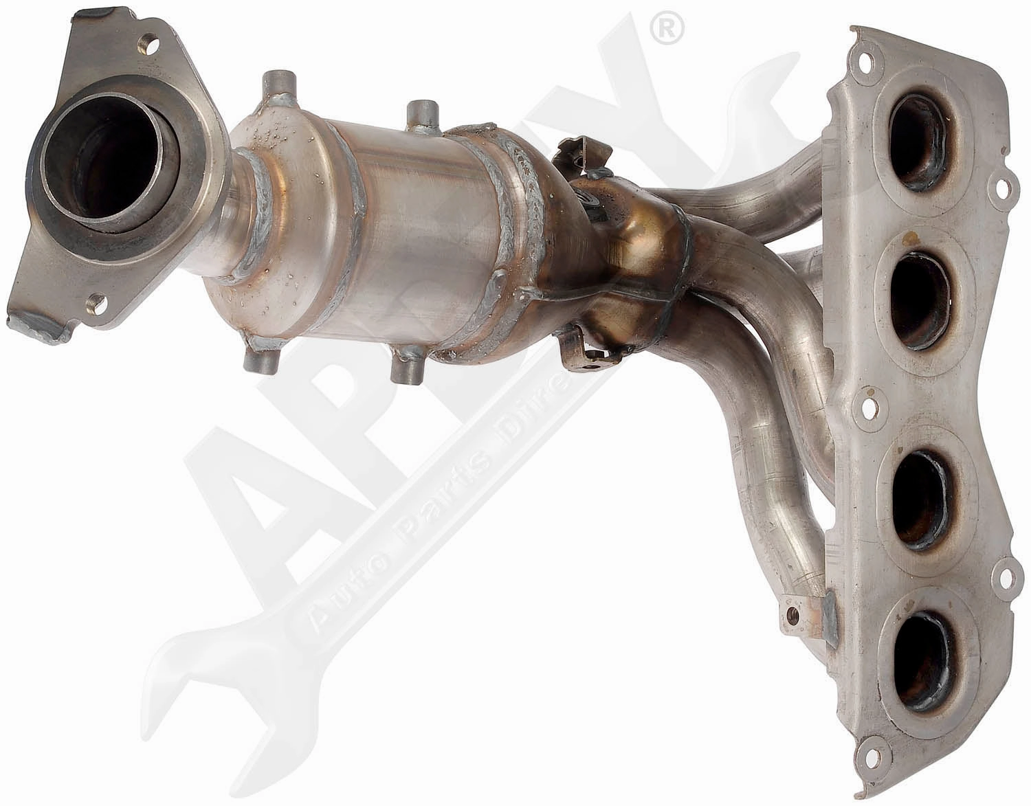 APDTY 158894 Exhaust Manifold with Integrated Catalytic Converter CARB Compliant