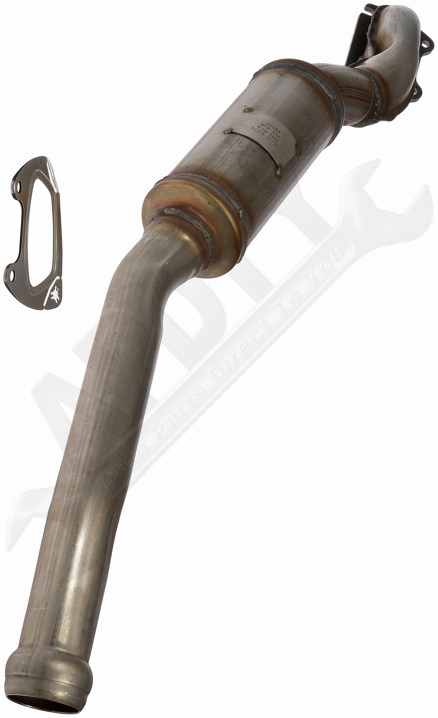 APDTY 158956 Catalytic Converter with Integrated Exhaust Manifold & Pipe