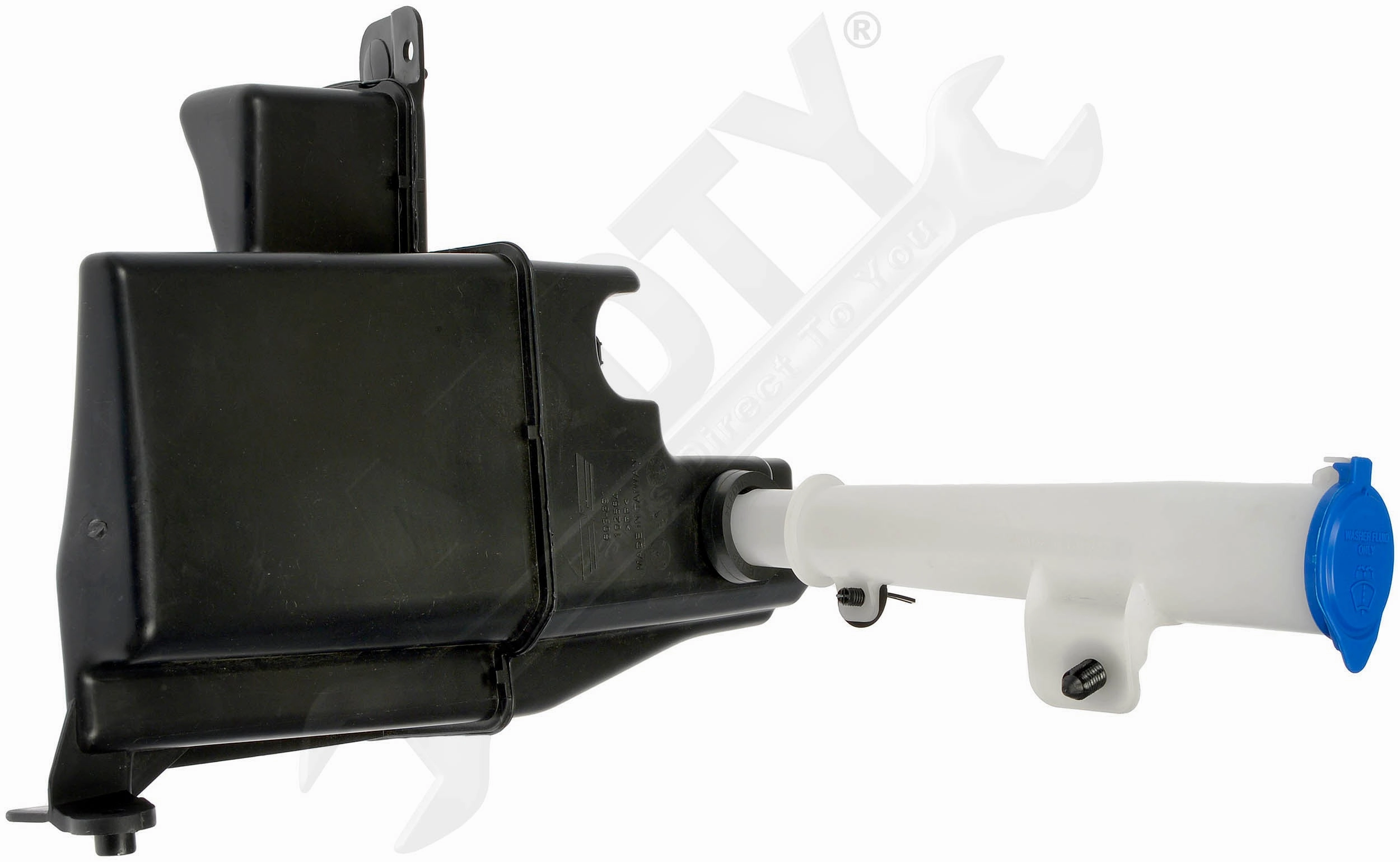 APDTY 159827 Windshield Washer Fluid Reservoir w/Pump, Cap & Sensor