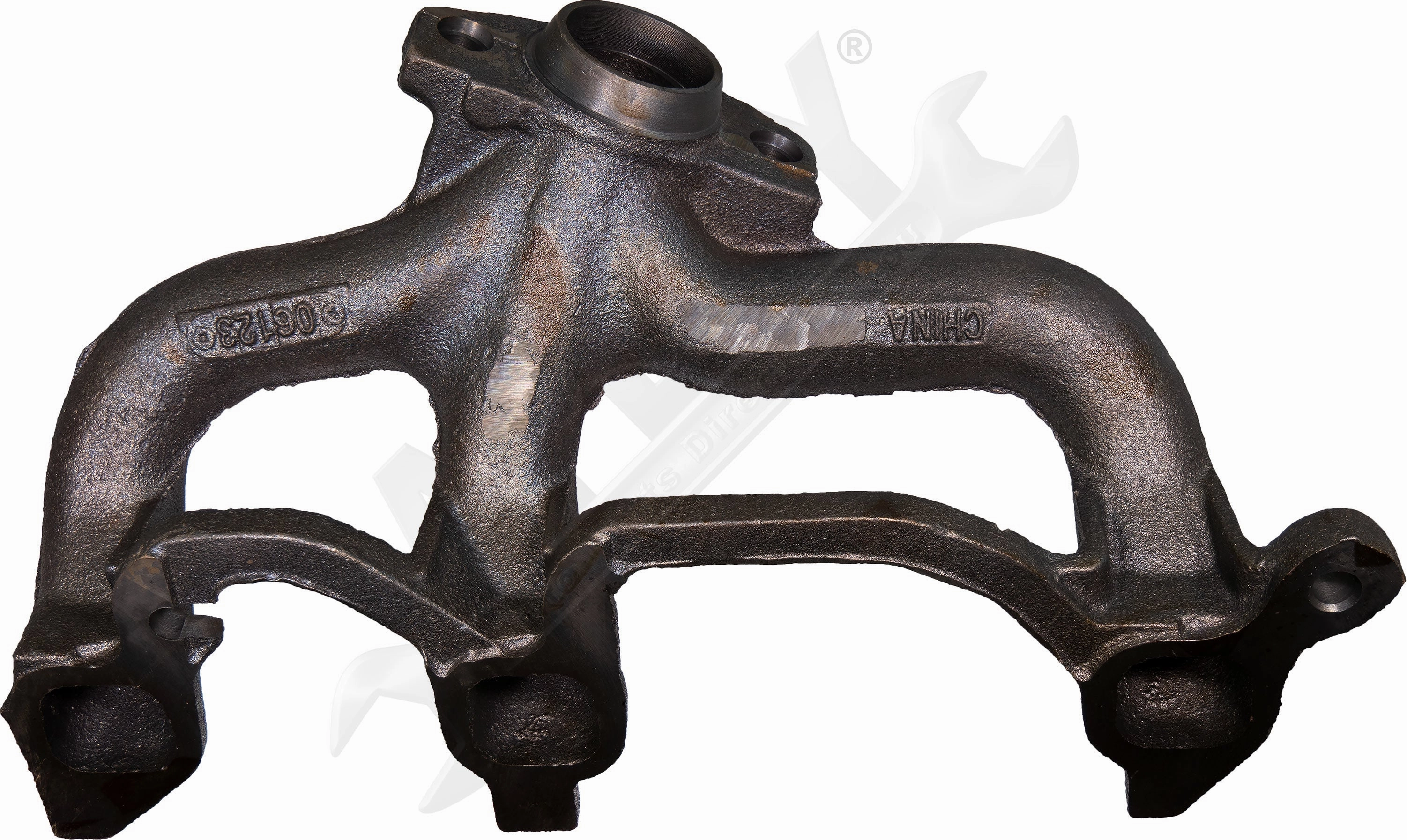 APDTY 160386 Rear Cast Iron Exhaust Manifold for 4.0L Inline 6-Cylinder Engine