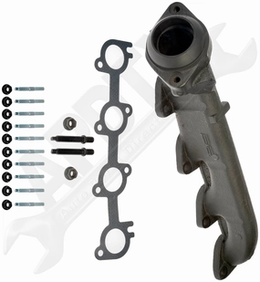 APDTY 160569 Ceramic Coated Exhaust Manifold Kit - Right Side