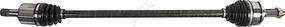APDTY 162604 CV Axle Half Shaft Compatible With Front Right Honda Fit ManualTran