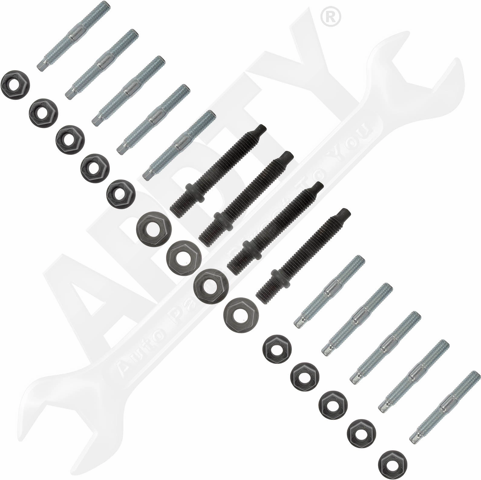 APDTY 163336 Exhaust Manifold Hardware And Gasket Kit