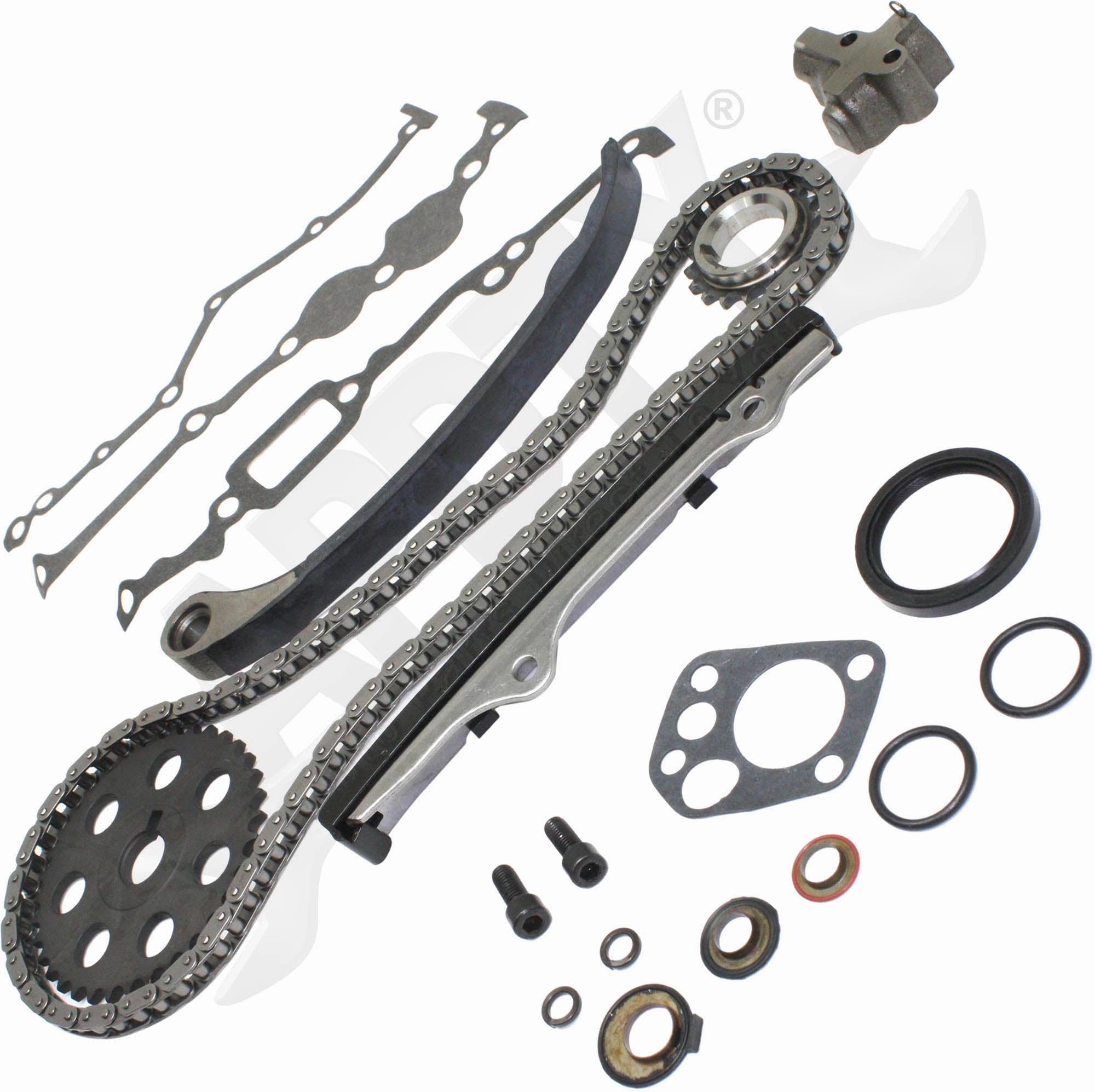 APDTY 172519 Timing Chain Kit 3-pc Kit with Oil Pump and Water Pump