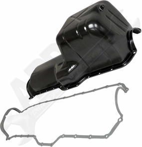 APDTY 173185 Engine Oil Pan & Gasket Kit; 4.0L L6 Jeep Models; Replace 53010340K