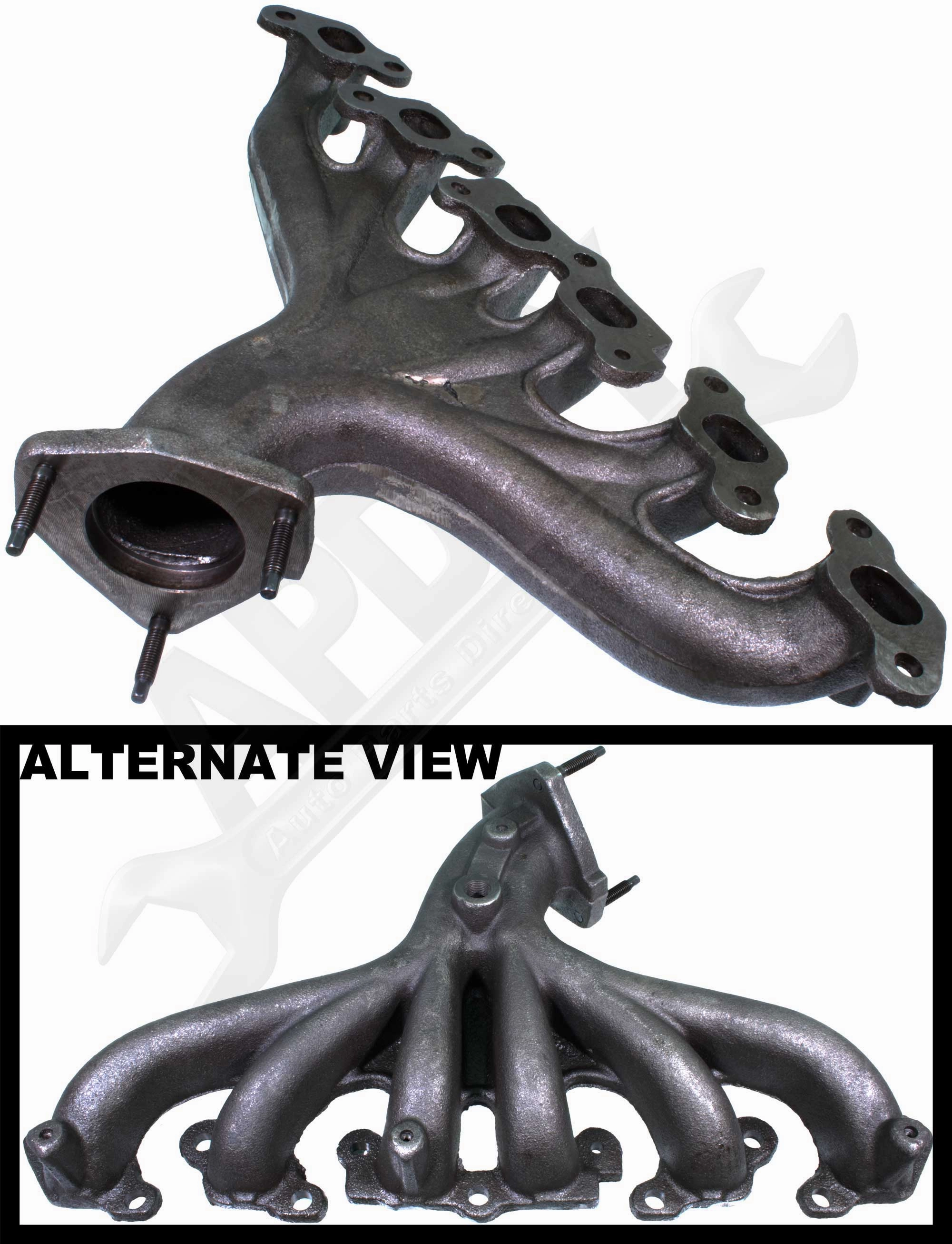 APDTY 88890560 Exhaust Manifold Cast Iron Assembly For Select 4.2L V6 Engines