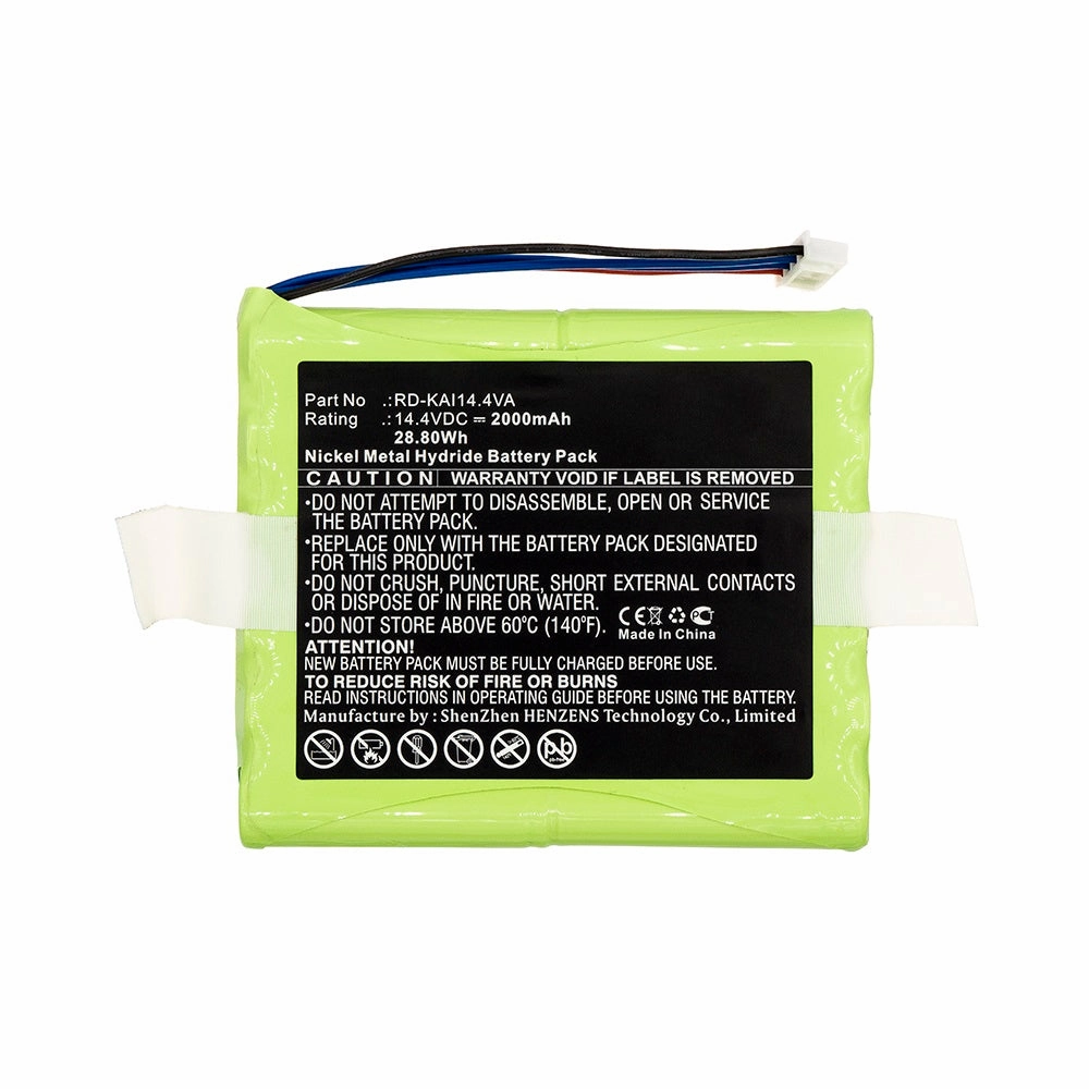 Batteries N Accessories BNA-WB-H12891 Vacuum Cleaner Battery - Ni-MH, 14.4V, 2000mAh, Ultra High Capacity - Replacement for Kaily RD-KAI14.4VA Battery