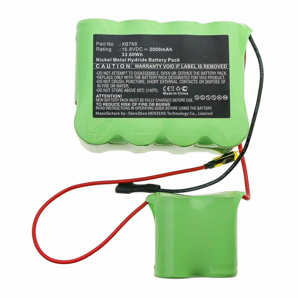 Batteries N Accessories BNA-WB-H13856 Vacuum Cleaner Battery - Ni-MH, 16.8V, 2000mAh, Ultra High Capacity - Replacement for Shark XB768 Battery