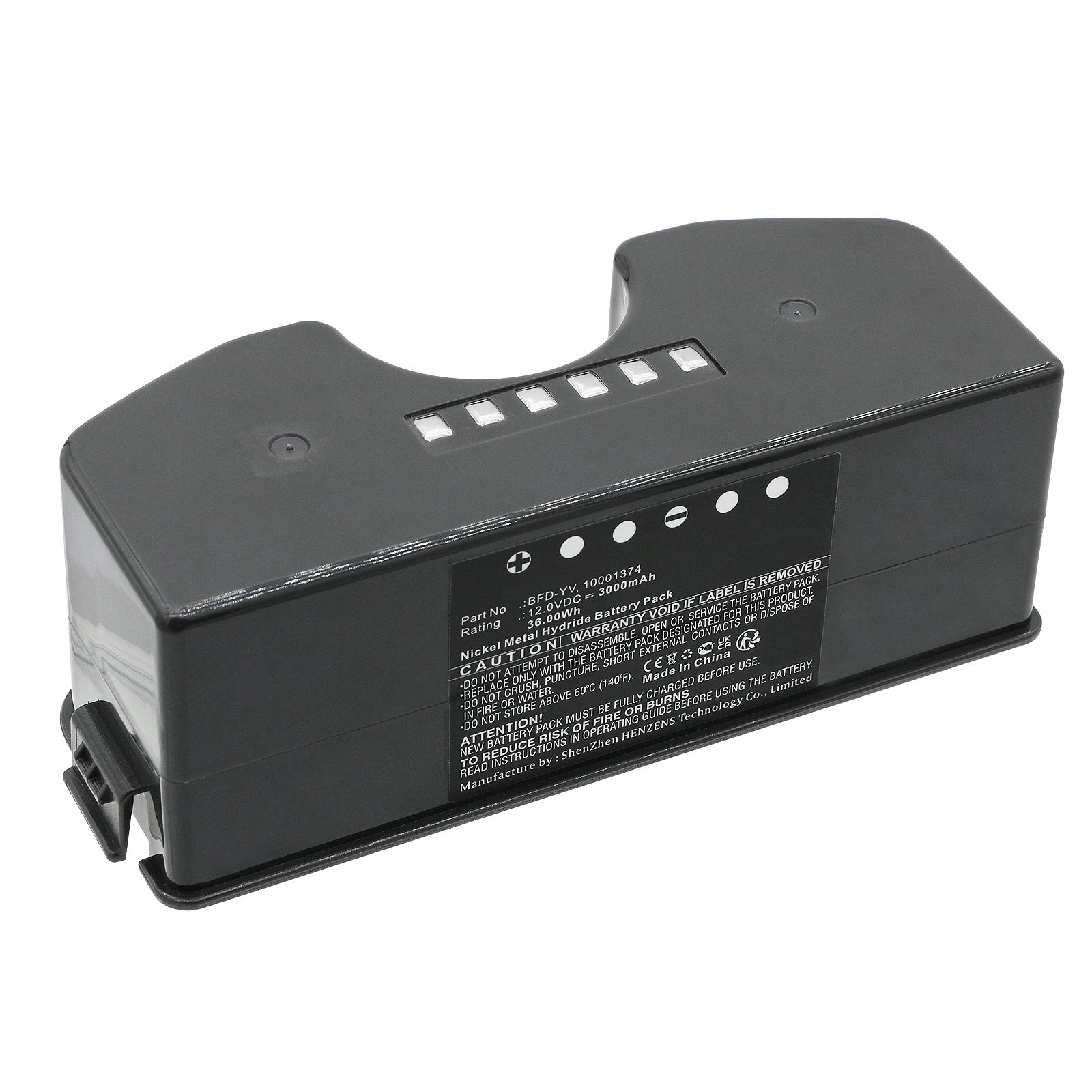 Batteries N Accessories BNA-WB-H18407 Vacuum Cleaner Battery - Ni-MH, 12V, 3000mAh, Ultra High Capacity - Replacement for Ecovacs BFD-YV Battery