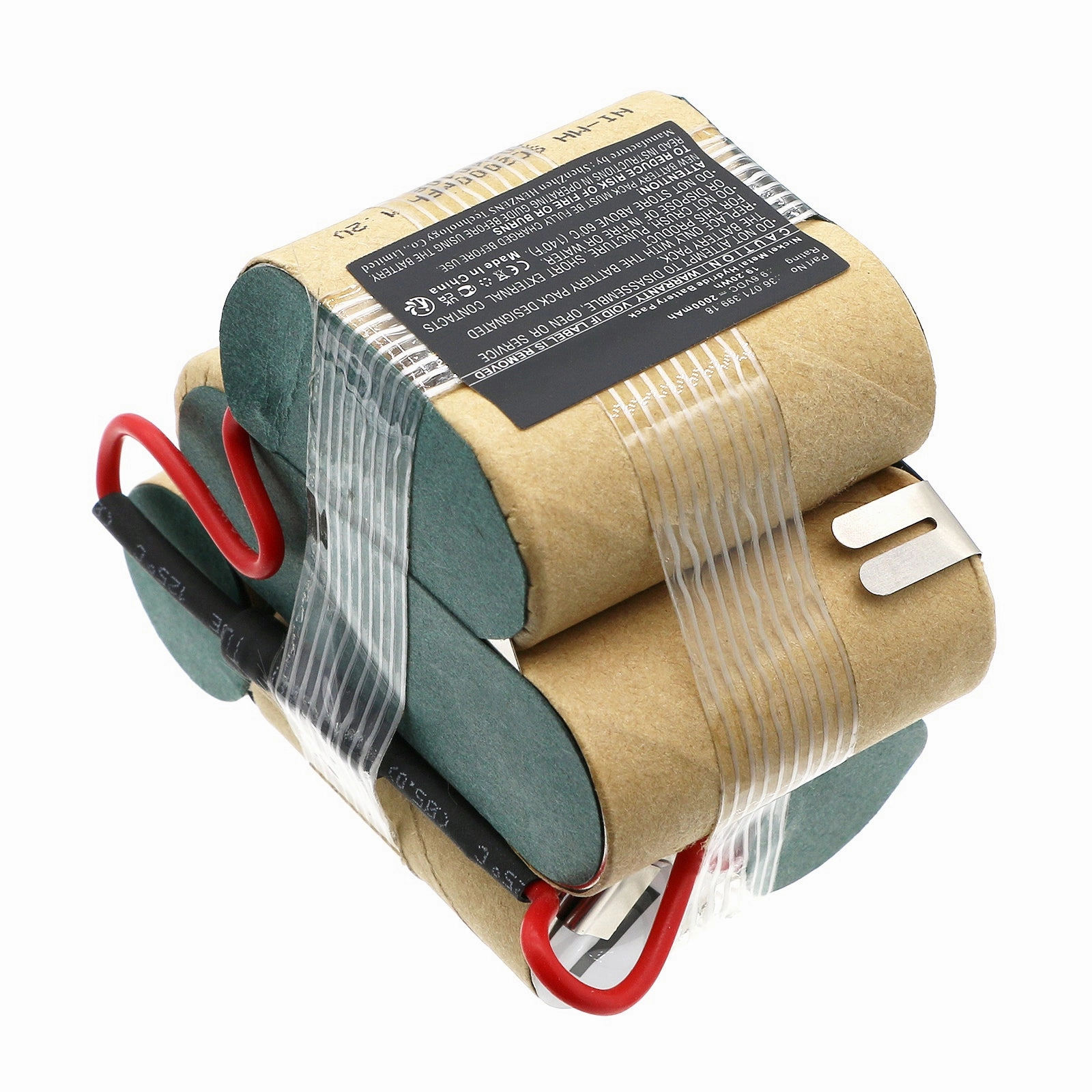 Batteries N Accessories BNA-WB-H19470 Vacuum Cleaner Battery - Ni-MH, 9.6V, 2000mAh, Ultra High Capacity - Replacement for AEG 36.071.399.18 Battery