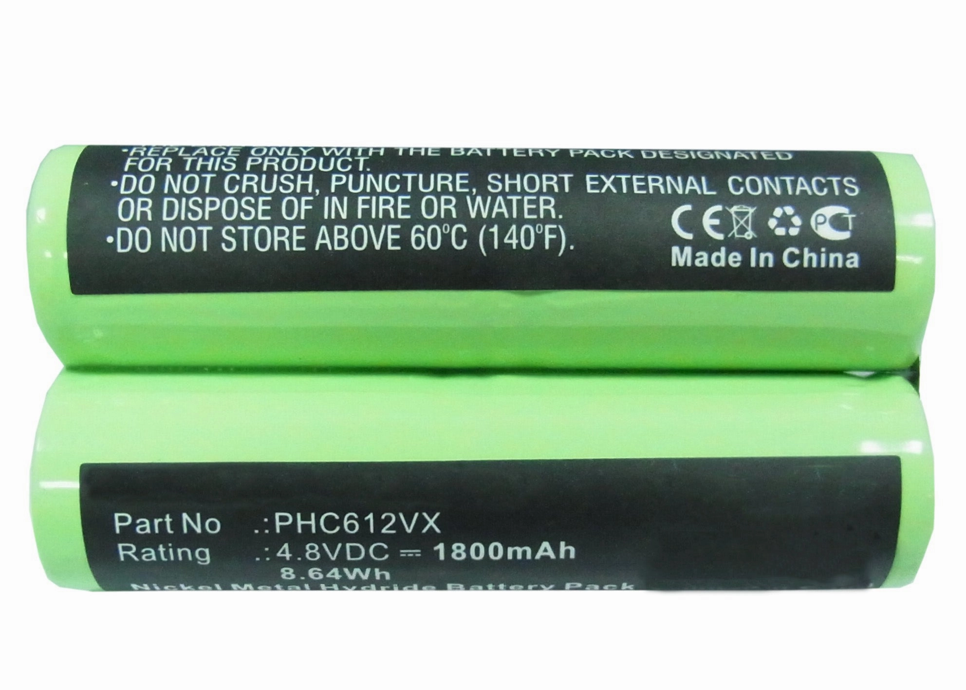 Batteries N Accessories BNA-WB-H6745 Vacuum Cleaner Battery - Ni-MH, 4.8V, 1800 mAh, Ultra High Capacity - Replacement for Philips FC6125 Battery