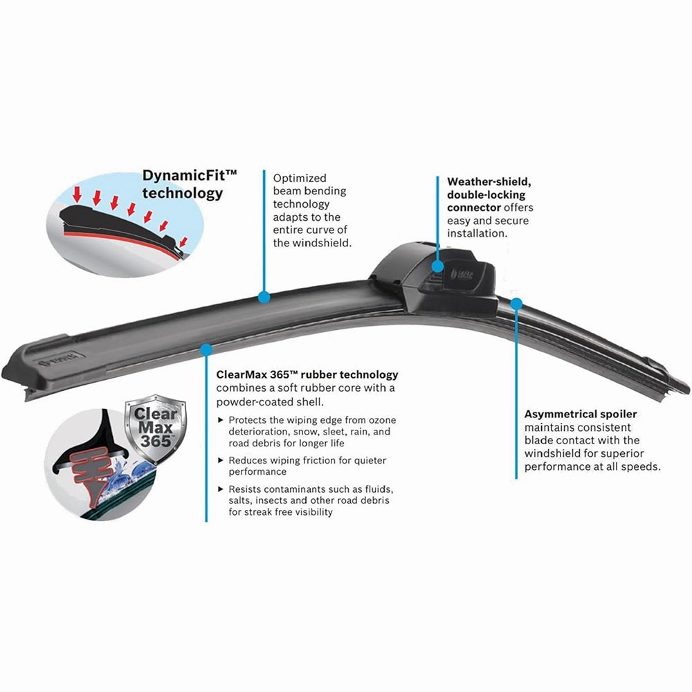 BOSCH ICON 17A Wiper Blade 17" inch, Up to 40% Longer Life