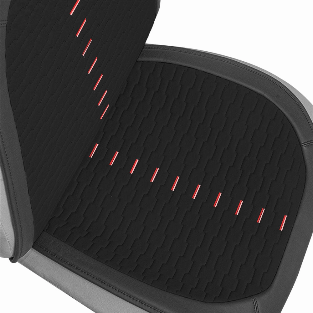 Colorful Ultra Car Seat Cushions - Front Set Black