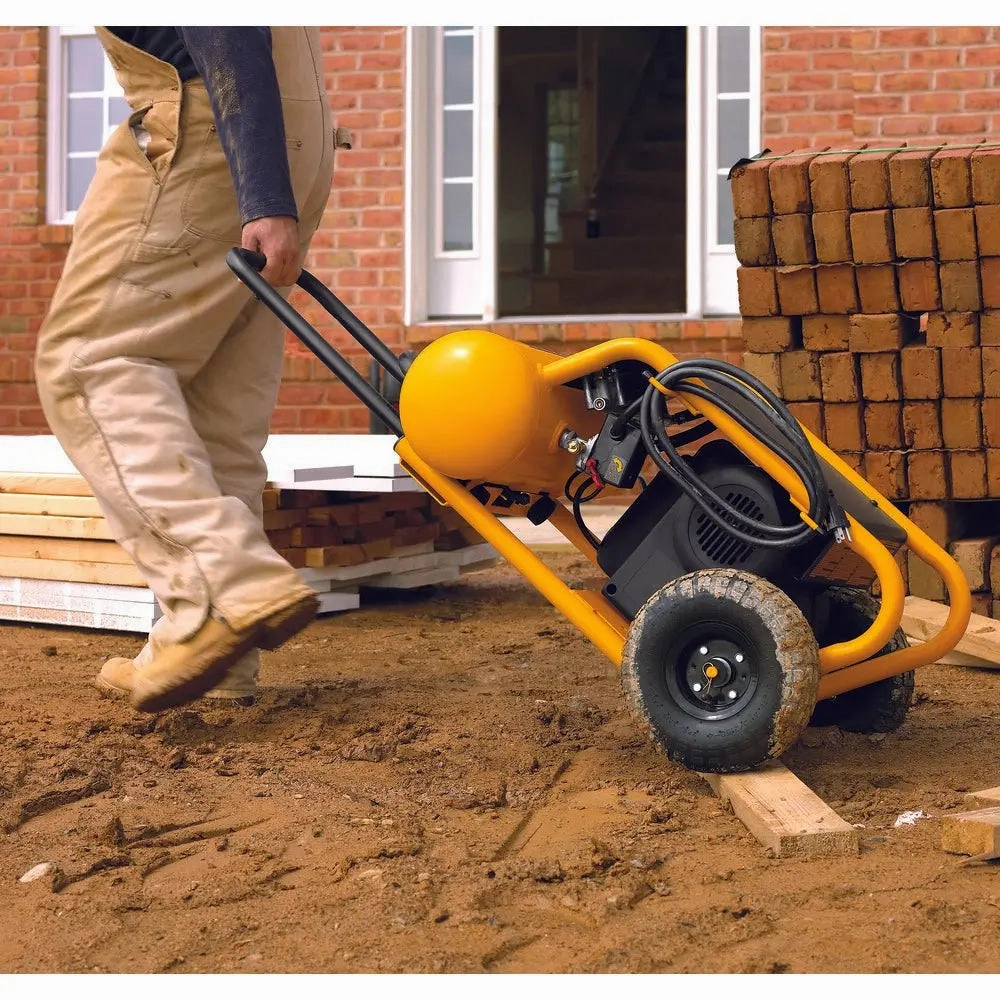 DEWALT D55146-Air Compressor, 225-Psi Max, Hand Carry with Wheels, 4-1/2 Gallon