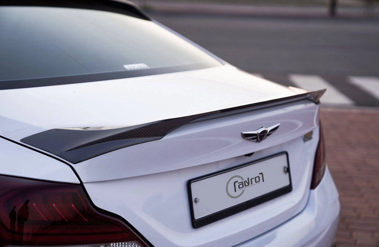 Genesis G70 Carbon Fiber Trunk Spoiler V2 2019-2021