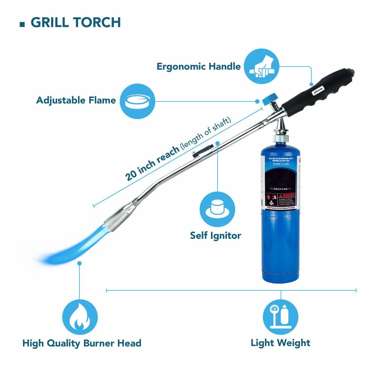 Grill Torch | Multi-Use Charcoal Starter