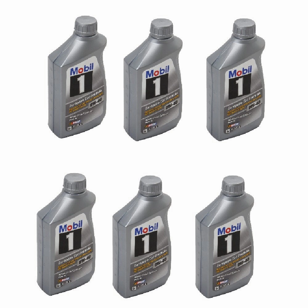 Mobil 1 125220 FS European Car Formula Full Synthetic Motor Oil 0W-40 - 6 Quarts