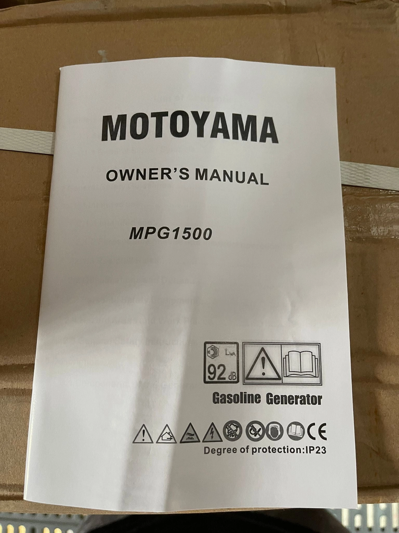 Motoyama Gasoline Generator 87cc 4stroke 1KVA 220V | Model : MPG1500