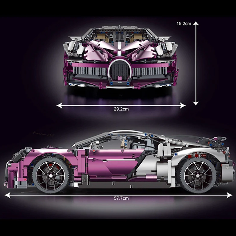 Pink Devil Hypercar 3728pcs