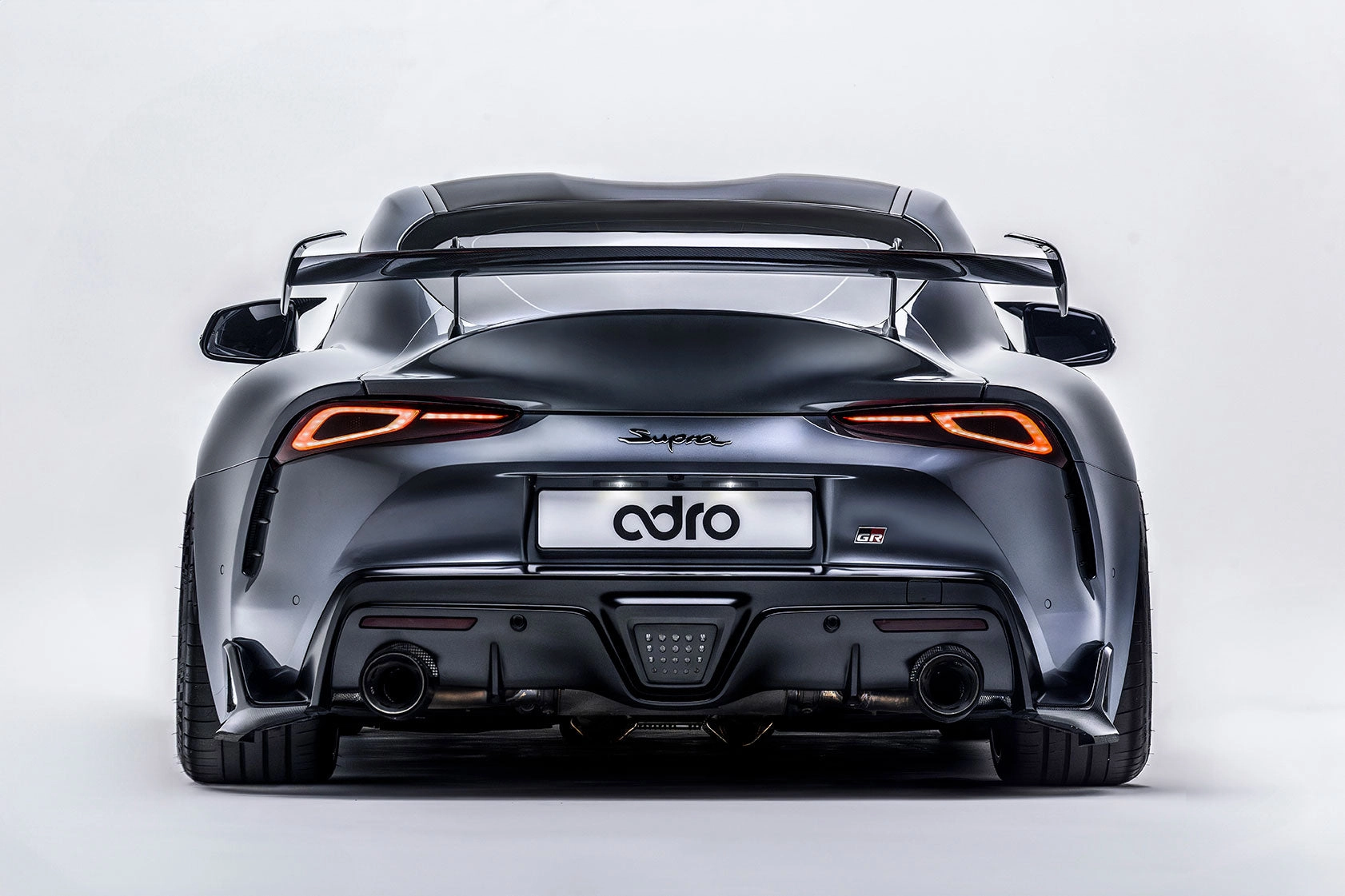 Toyota GR Supra A90 Carbon Fiber AT-R2 Swan Neck Wing 2019 