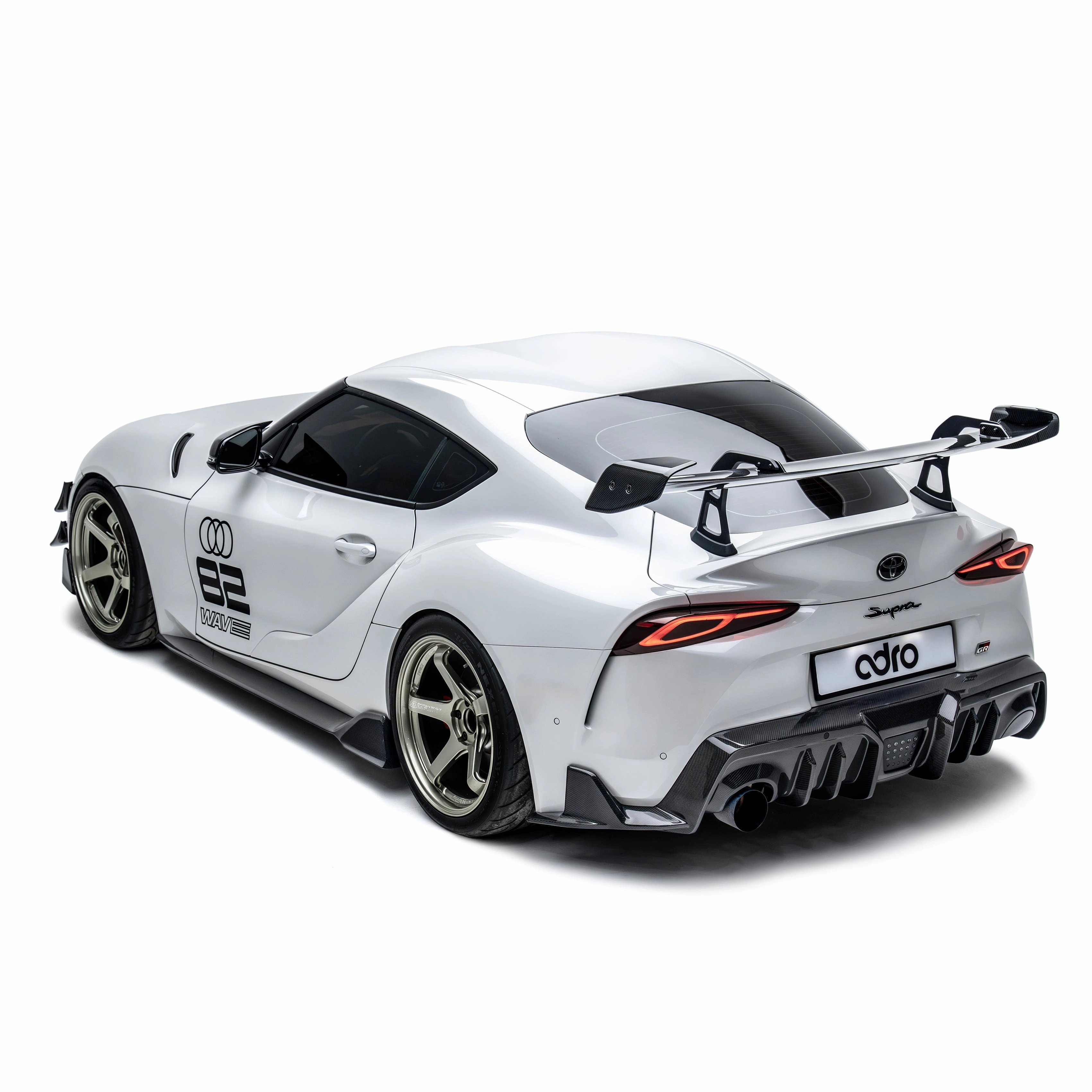 Toyota GR Supra A90 Carbon Fiber AT-R2 Taller Swan Neck Wing 2019 