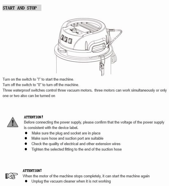 Worker Dust Vacuum Cleaner (Three Motor) | Model : VC-WKVT3