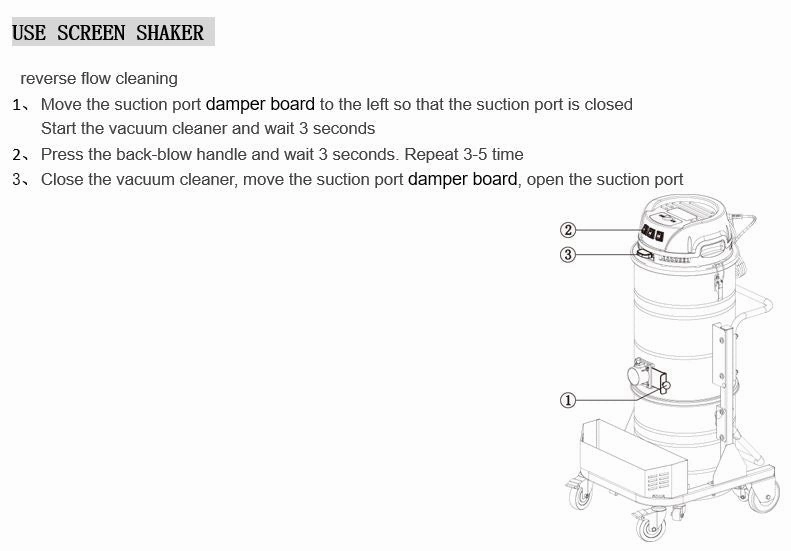 Worker Dust Vacuum Cleaner (Three Motor) | Model : VC-WKVT3