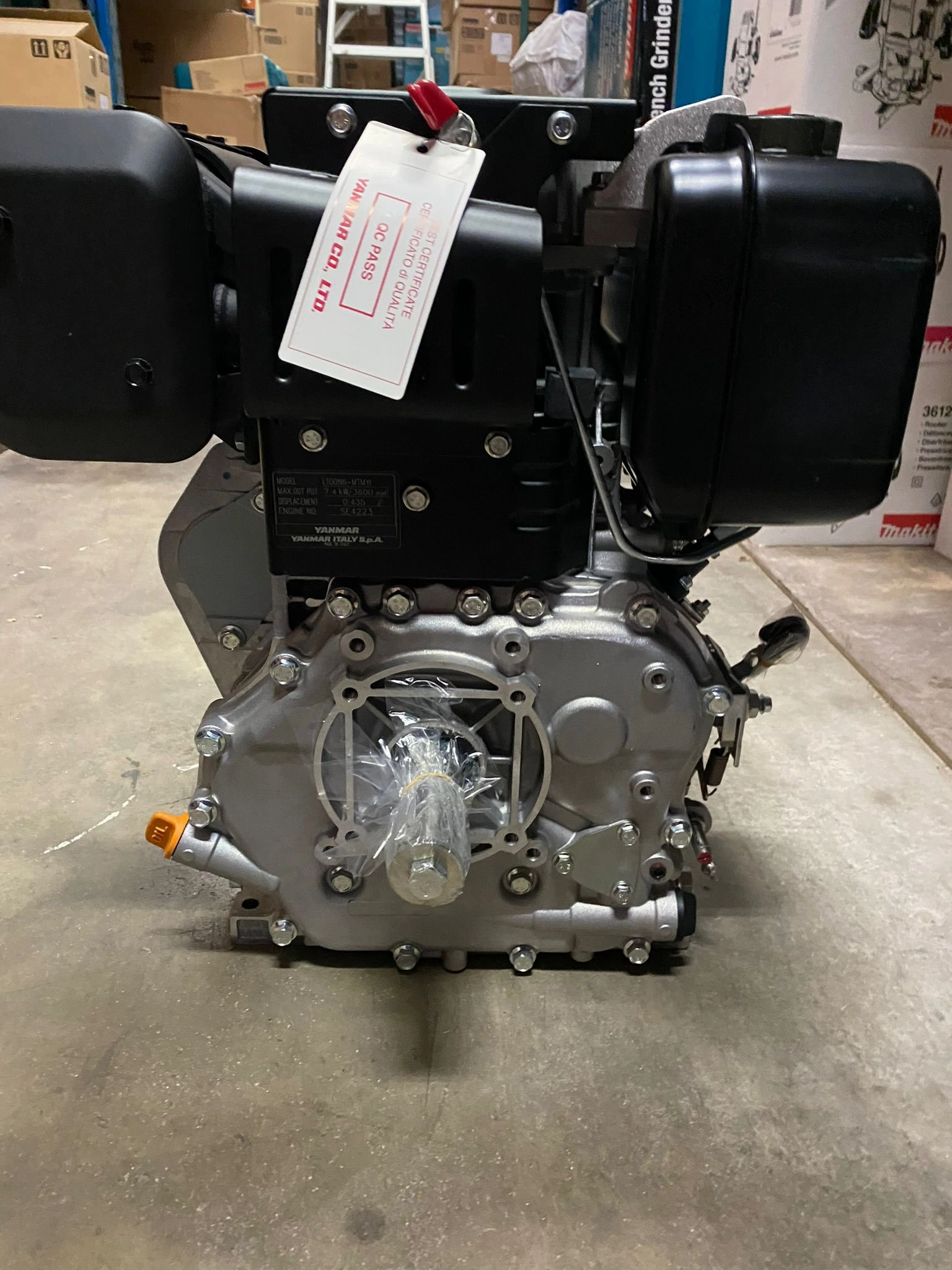 Yanmar L100 4Stroke , 7.4kW Engine (Manual) | Model : L100N6-MTM